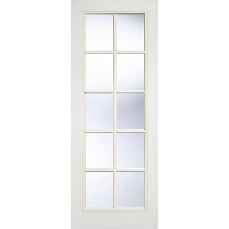 Internal White Moulded SA 10 Light Glazed Door